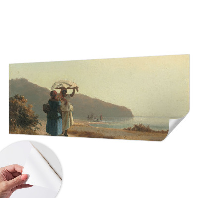 Fotomurale effetto 3D Una passeggiata in riva al mare