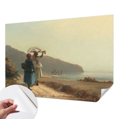 Fotomurale effetto 3D Una passeggiata in riva al mare