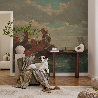 Carta da parati panoramica effetto 3D Spedizione in mare