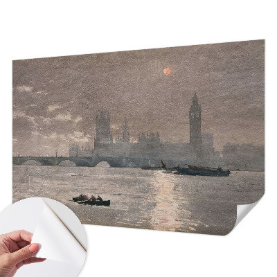 Carta da parati effetto profondità Panorama notturno