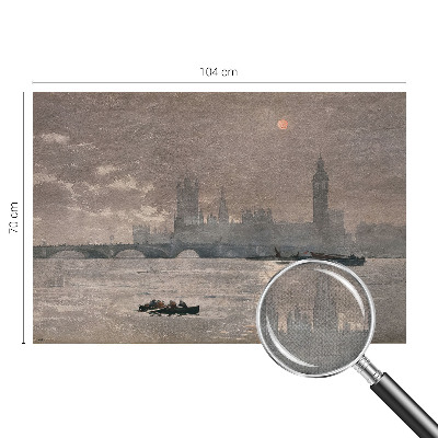 Carta da parati effetto profondità Panorama notturno