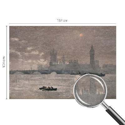 Carta da parati effetto profondità Panorama notturno