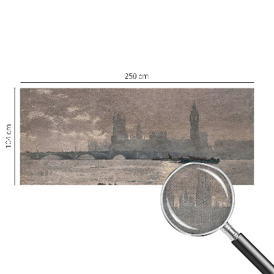 Carta da parati effetto profondità Panorama notturno