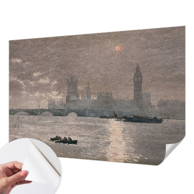 Carta da parati effetto profondità Panorama notturno