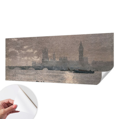 Carta da parati effetto profondità Panorama notturno