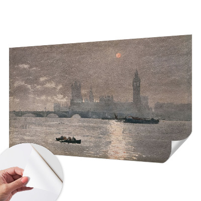 Carta da parati effetto profondità Panorama notturno