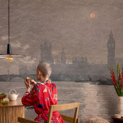 Carta da parati effetto profondità Panorama notturno