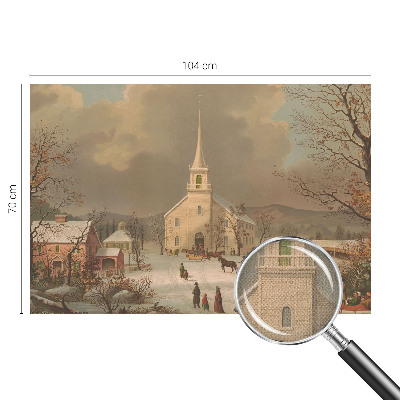 Carta da parati cameretta Paesaggio invernale