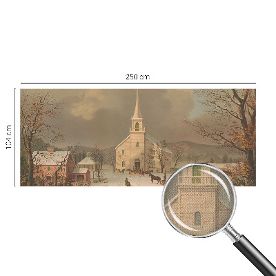 Carta da parati cameretta Paesaggio invernale