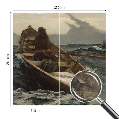 Carta da parati per cameretta Pescatore in mare