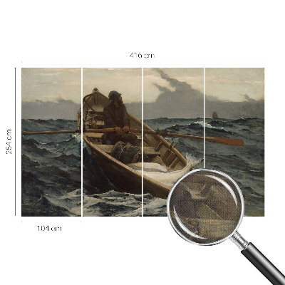 Carta da parati per cameretta Pescatore in mare