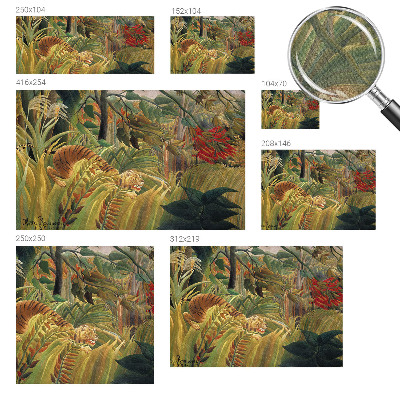 Fotomurale effetto 3D Tigre esotica