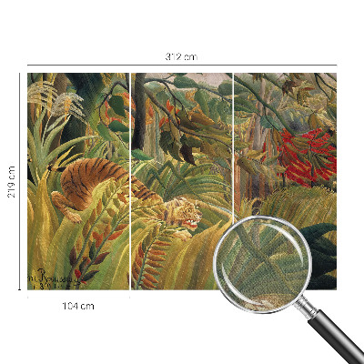 Fotomurale effetto 3D Tigre esotica