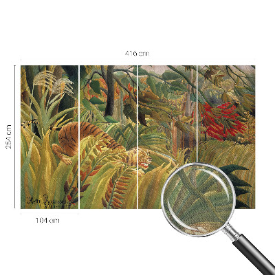 Fotomurale effetto 3D Tigre esotica