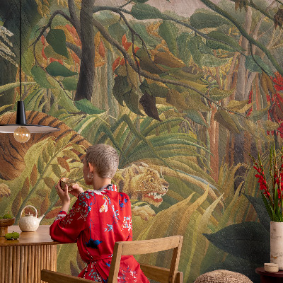 Fotomurale effetto 3D Tigre esotica