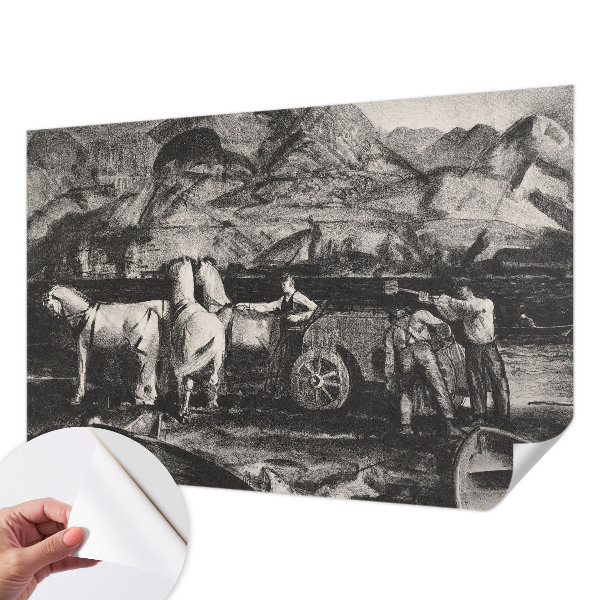 Carta da parati cameretta Scena di villaggio