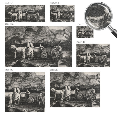 Carta da parati cameretta Scena di villaggio