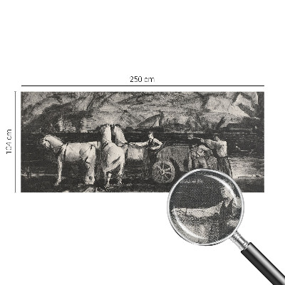 Carta da parati cameretta Scena di villaggio