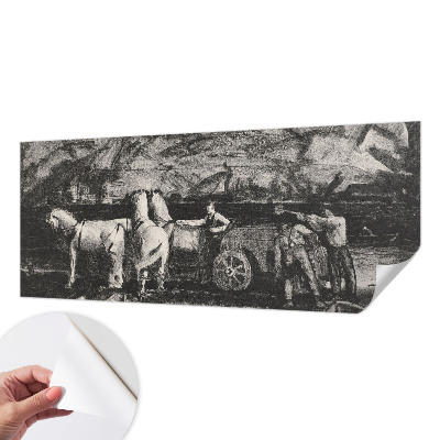 Carta da parati cameretta Scena di villaggio