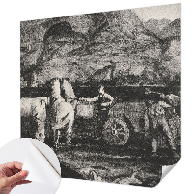 Carta da parati cameretta Scena di villaggio