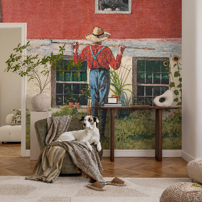 Fotomurale adesivo Scena di villaggio