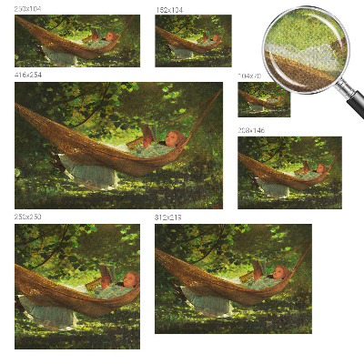 Carta da parati 3D Rilassarsi su un'amaca