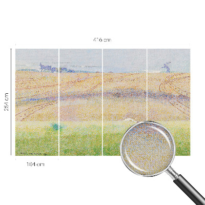 Carta da parati panoramica effetto 3D Campo estivo