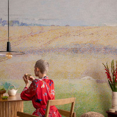 Carta da parati panoramica effetto 3D Campo estivo