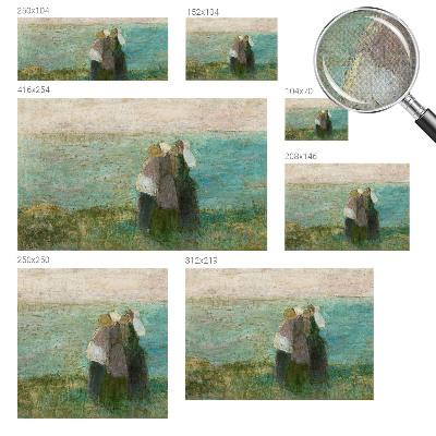 Carta da parati effetto profondità Riflessione sul mare