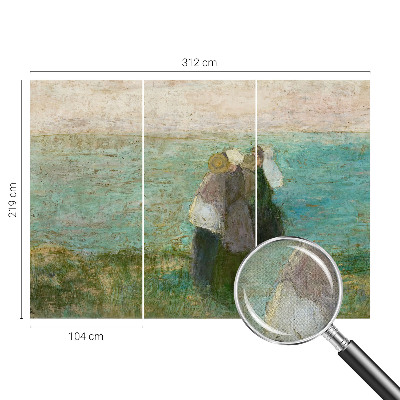 Carta da parati effetto profondità Riflessione sul mare