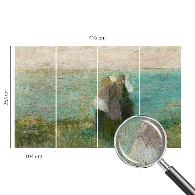 Carta da parati effetto profondità Riflessione sul mare