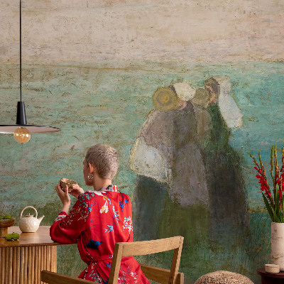 Carta da parati effetto profondità Riflessione sul mare