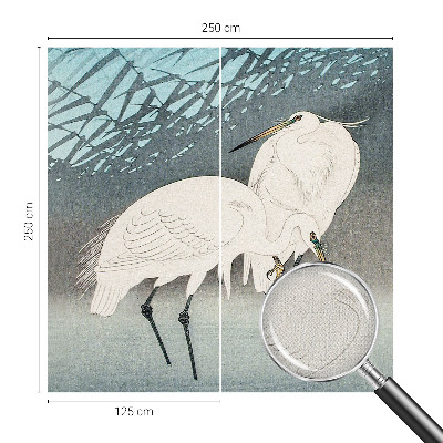 Carta da parati cameretta Uccelli delicati