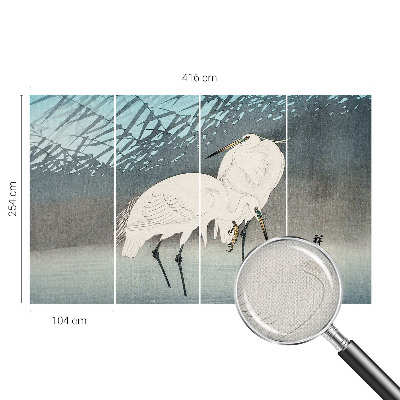 Carta da parati cameretta Uccelli delicati