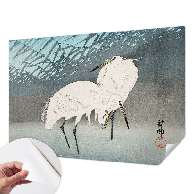 Carta da parati cameretta Uccelli delicati