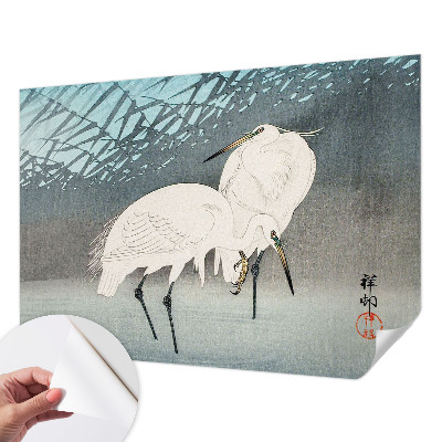 Carta da parati cameretta Uccelli delicati