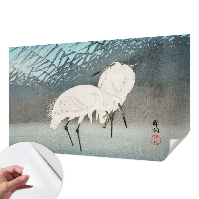 Carta da parati cameretta Uccelli delicati