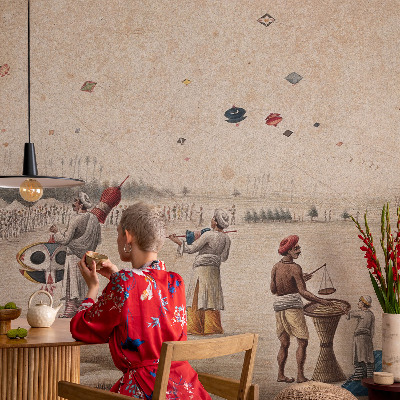 Fotomurale per bambini Aquiloni che volano