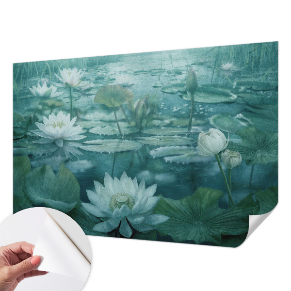 Carta da parati 3D Fiori d'acqua