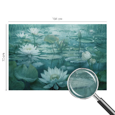 Carta da parati 3D Fiori d'acqua