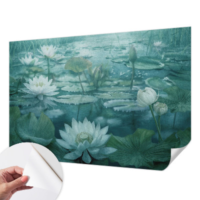 Carta da parati 3D Fiori d'acqua