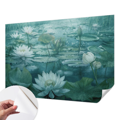 Carta da parati 3D Fiori d'acqua