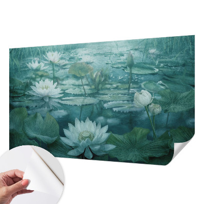 Carta da parati 3D Fiori d'acqua
