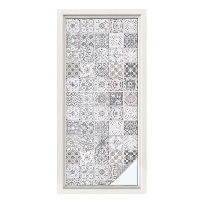 Pellicola adesiva effetto vetrata colorata Motivi piastrellati