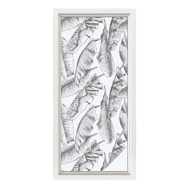 Pellicola per vetri privacy Foglie tropicali