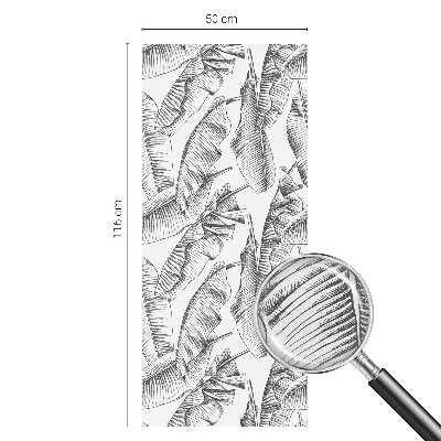 Pellicola per vetri privacy Foglie tropicali