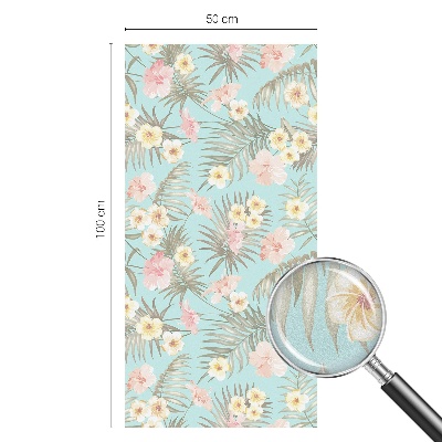 Pellicola adesiva effetto vetrata colorata Motivo tropicale