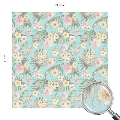 Pellicola adesiva effetto vetrata colorata Motivo tropicale