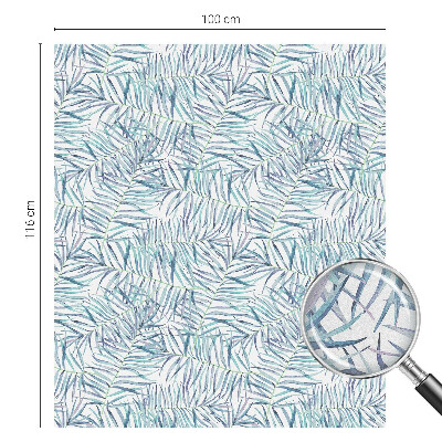 Pellicola per vetri effetto ghiaccio colorato Motivo botanico