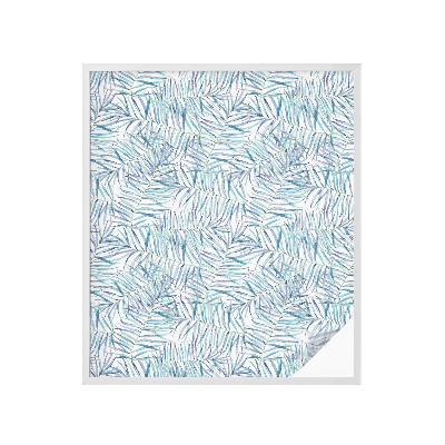 Pellicola per vetri effetto ghiaccio colorato Motivo botanico